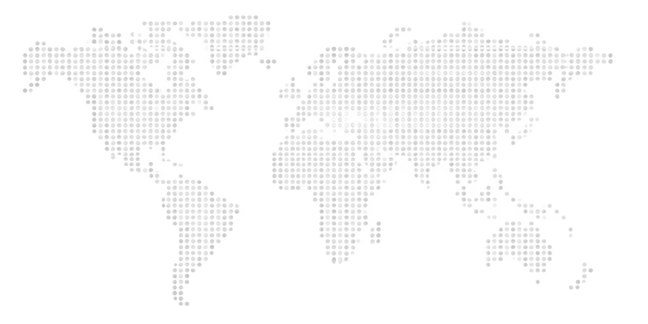 Dotted world map indicating sourcing regions